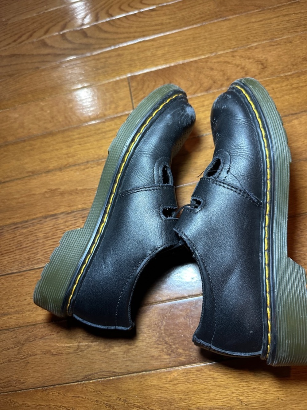 Dr. Martens Black Double-Buckle Mary Jane Shoes Kids US 2 - Picture 9 of 12